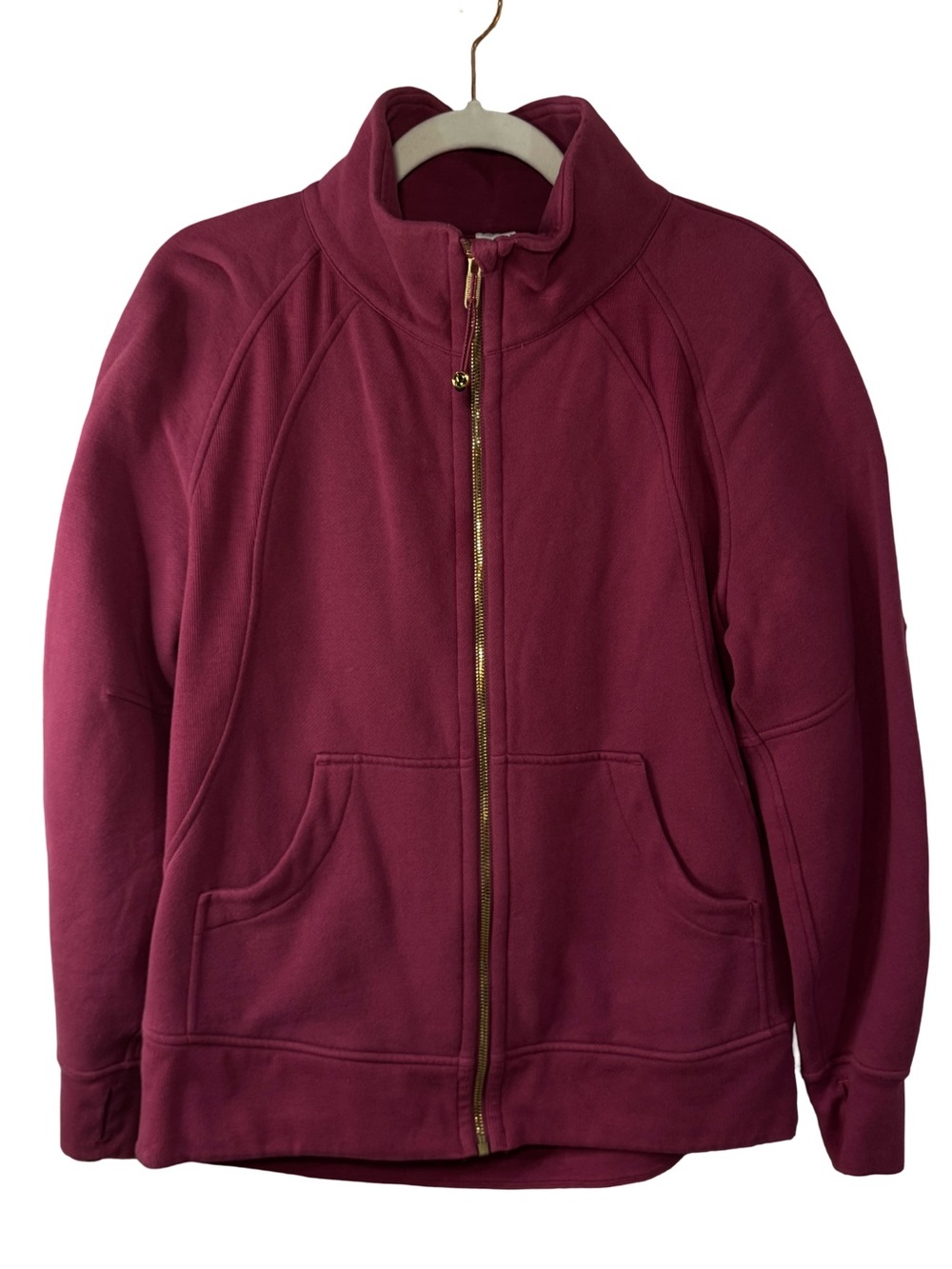 lululemon athletica Scuba oversized funnel full zip sweatshirt‎ in washed mauve